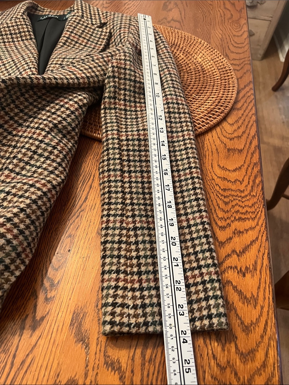 Lauren Ralph Lauren Tweed Blazer with LRL Crest EEEUC - Picture 12 of 14